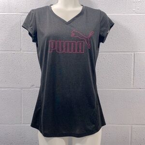 “Puma” short sleeve T-shirt with logo dark grey​​​​​​​​​​